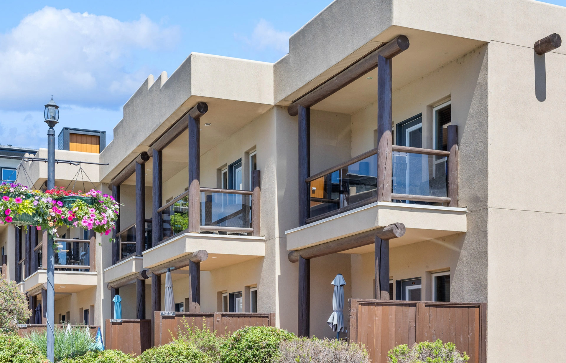 Condo Building with Private Balconies and Patios