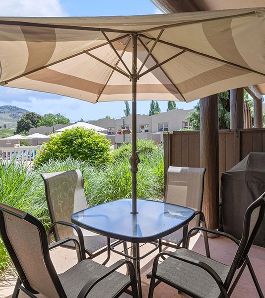 Condo Patio with Outdoor Dining and BBQ