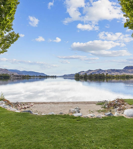 Private Beach and Lakeside Lawn